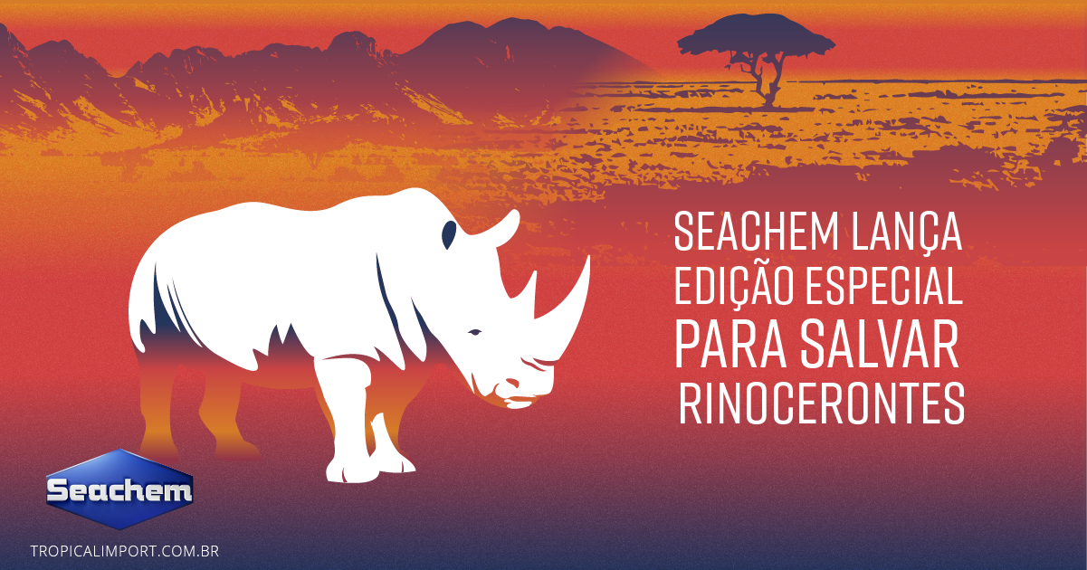 A Tropical Import tem o prazer de trazer a nova edição da Seachem em prol dos rinocerontes.