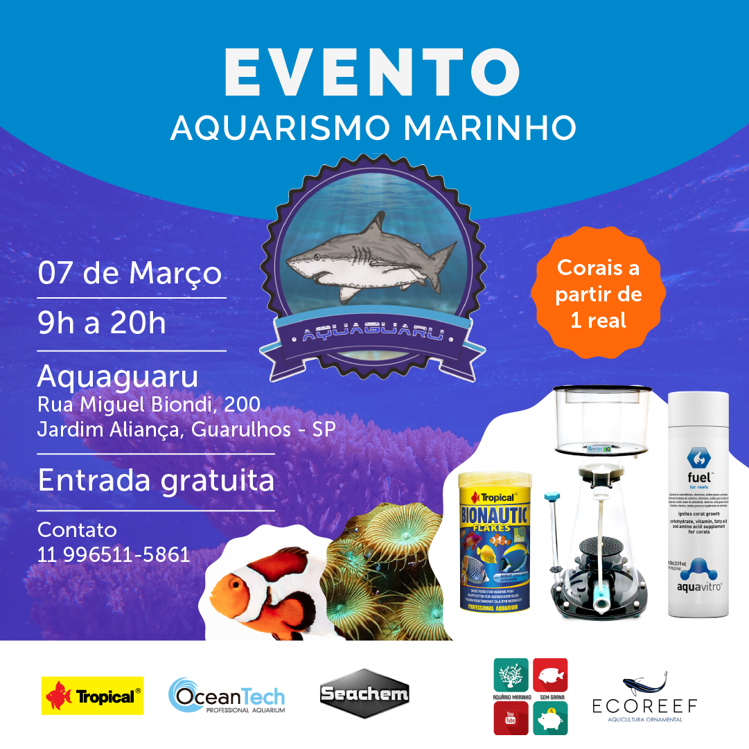 Evento na loja Aquaguaru em Guarulhos